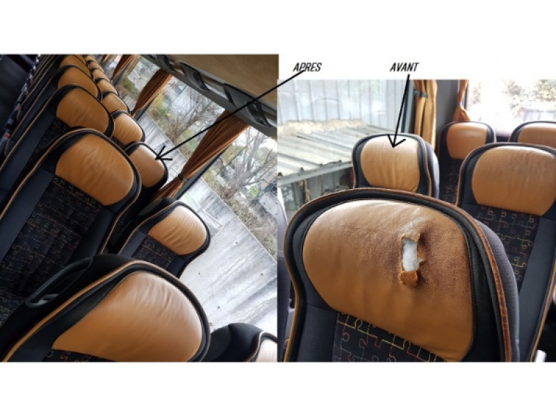 Réparation têtières cuir