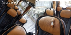 Réparation têtières cuir